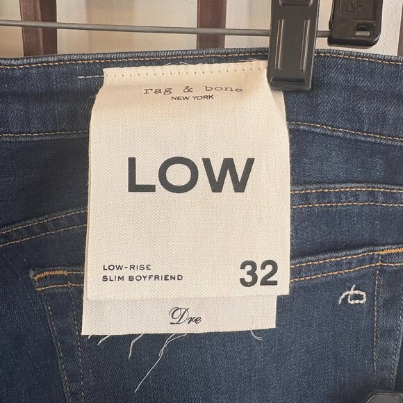 Rag and Bone Dre Low Rise Slim Boyfriend Jeans - Picture 3 of 7